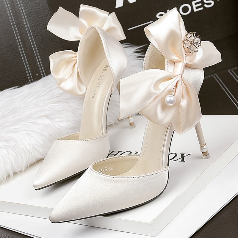 2023-New-Bow-knot-Women-Pumps-Designer-Shoes-High-Heels-Sandals-Women-Satin-Stiletto-Heels-Sexy-4