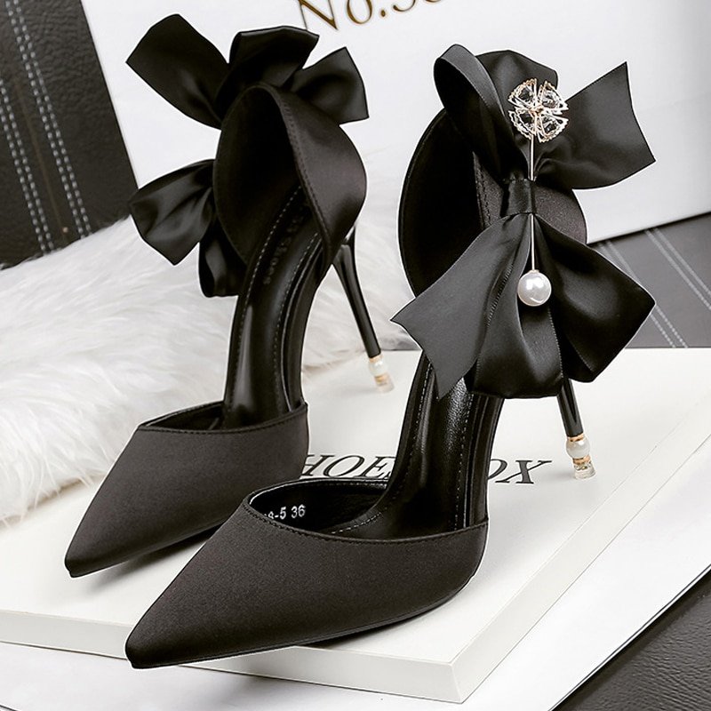 2023-New-Bow-knot-Women-Pumps-Designer-Shoes-High-Heels-Sandals-Women-Satin-Stiletto-Heels-Sexy